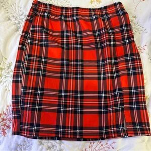 Girls plaid mini skirt 11-12